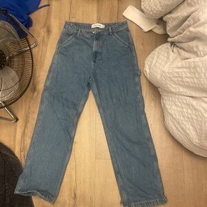 Blue denim baggy carpenter jeans
